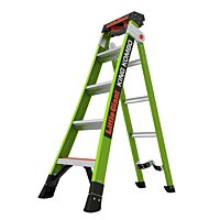 LITTLE GIANT Žebřík KING KOMBO 5' INDUSTRIAL FIBERGLASS W výsuvný 86-147 cm