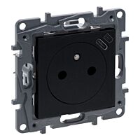 Zásuvka NILOÉ 863538 2P+T/USB C černá