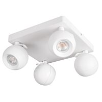 KANLUX Svítidlo GALOBA EL-40 W přisazené 4x35W 220V AC GU10 čtverec PAR16 bílá
