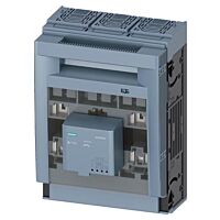 SIEMENS  Pojistkový odpínač velikost 2, 3pól. provedení se signalizací stavu pojistek EFM15, AC 190÷690 V, pro montáž na montážní desku, třmenové svorky  typ 3NP1153-1DA24