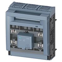 SIEMENS  Pojistkový odpínač velikost 3, 3pól. provedení se signalizací stavu pojistek EFM15, AC 190÷690 V, pro montáž na přípojnice, rozteč 60mm, šroubové svorky  typ 3NP1163-1BC14