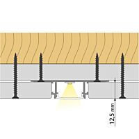 Profil AL 62/14mm AX mléčný 2m komplet