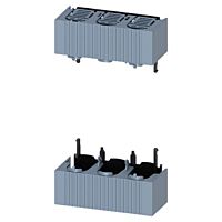 SIEMENS  Kryty připojovacího prostoru velikost 00, pro 3pól. provedení, se zvýšenou ochranou ze zadní strany, pro montáž na montážní desku, sada horní a dolní kryt  typ 3NP1933-1CC00