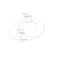 OBO BETTERMANN Stropní uzávěr VERT DB 2, čistě bílá Polyvinylchlorid, PVC  typ VERT DB 1