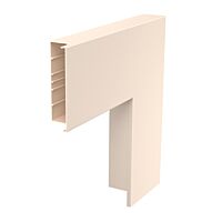 OBO BETTERMANN Plochý roh, pro kanál WDK, 560,5x210x80, krémová bílá Polyvinylchlorid, PVC  typ WDK F80210CW