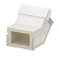 OBO BETTERMANN Svislý oblouk, stoupající, pro PYROLINE Con, 200x120, šedá Odlehčený beton se skleněnými vlákny  typ PLCS VR061220