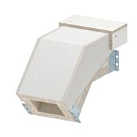 OBO BETTERMANN Svislý oblouk, klesající, pro PYROLINE Con, 100x80, šedá Odlehčený beton se skleněnými vlákny  typ PLCS VF060810