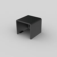 KOPOS Kryt 8621_FB koncový Lhd 20X20 černá