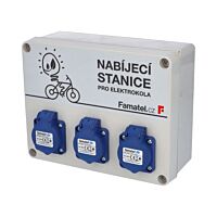 FAMATEL Nabíjecí stanice 30710 3x230V 16A s ochranným kolíkem IP54