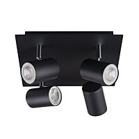 KANLUX Svítidlo EVALO EL-4O B-SR přisazené 4x10W 220V AC GU10 PAR16 IP20 černá