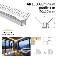 Hliníkový profil pro sádrokartony AR 1m
