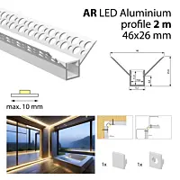 Hliníkový profil pro sádrokartony AR 2m