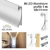 Hliníkový profil pro sádrokartony AI 1m