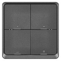 EMOS Přenosný ovladač scén IP-2004ZB ZigBee 3.0 3-tlačítkový GoSmart stříbrnošedá