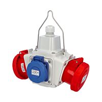 FAMATEL BOX zásuvkový závěsný PowerBOX pb3006  1x230V, 2x400V/16A/5 IP65