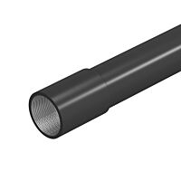 OBO BETTERMANN Pancéřová trubka, s přáškovým nástřikem, M50, 3000mm, sytě černá Ocel, St, PES50 – polyester/epoxid typ SM50W SW