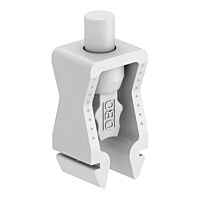 OBO BETTERMANN Řadová přítlačná příchytka, 5-25mm, krémová bílá Polyamid, PA typ 2047 5-25 LGR