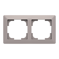 ABB ZONI Rámeček 3901T-A00020 144 dvojnásobný, pro vodorovnou i svislou montáž, greige / bílá