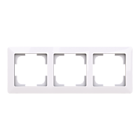 ABB ZONI Rámeček 3901T-A00030 500 trojnásobný, pro vodorovnou i svislou montáž, bílá