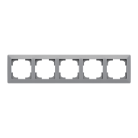 ABB ZONI Rámeček 3901T-A00050 141 pětinásobný, pro vodorovnou i svislou montáž, šedá / bílá