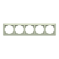 ABB ZONI Rámeček 3901T-A00050 143 pětinásobný, pro vodorovnou i svislou montáž, olivová / bílá