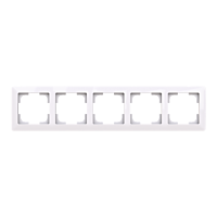 ABB ZONI Rámeček 3901T-A00050 500 pětinásobný, pro vodorovnou i svislou montáž, bílá