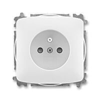 ABB TANGO Zásuvka 6619A-A06357 B s clonkami IP40, bílá