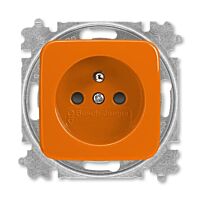 ABB REFLEX SI Zásuvka 6619B-A06357 P s clonkami, bezšroubové svorky, IP40, oranžová