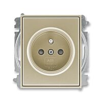 ABB TIME Zásuvka 6619E-A06357 33 s clonkami, bezšroubové svorky, IP40, šampaňská