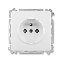 ABB SWING Zásuvka 6619G-A06357 B1 s clonkami IP40, jasně bílá