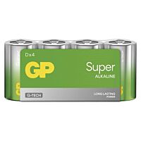GP alkalická baterie SUPER D (LR20) 4SH