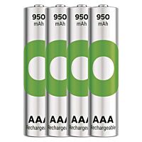 GP Baterie mikrotužková nabíjecí ReCyko 950mAh AAA(HR03) blistr 4ks