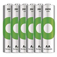 GP Baterie tužková nabíjecí ReCyko 2600mAh AA (HR6) blistr 6ks
