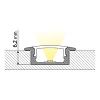 Profil AL 23/8mm VO černý 3m komplet