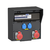 zás. 2x CEE 32A 5p 400V, 2x 16A 230V, ch