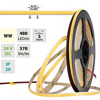 Pásek LED COB t.b. 6W/m 24V IP20 50m