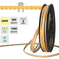 Pásek LED COB e.t.b. 12W/m 24V IP20 50m