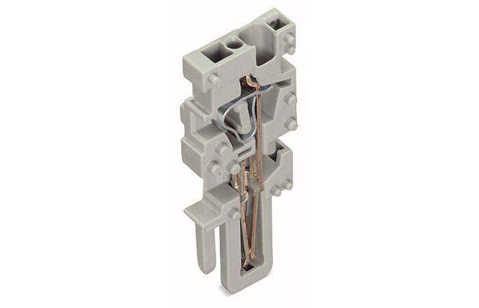WAGO Modul 769-502 1vodičový středový modul s pružinovou svorkovnicí CAGE CLAMP® 4 mm², šedá