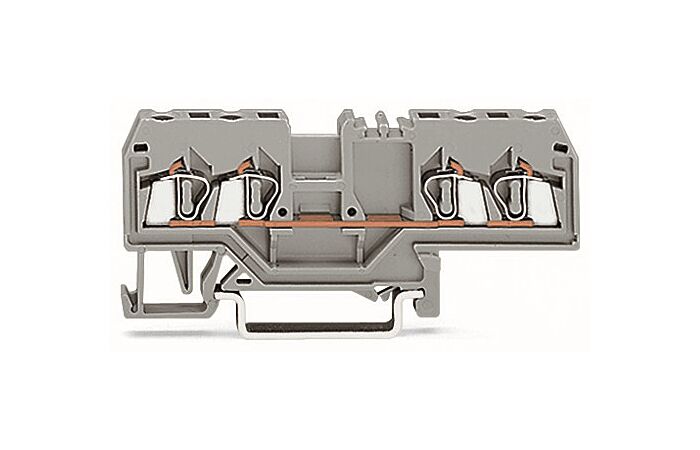 WAGO Svorka 280-633 4vodičová, průchozí, šedá