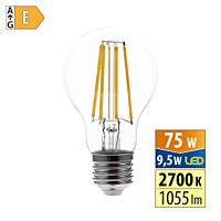 MCLED Žárovka LED 9,5W-75 E27 2700K 320°