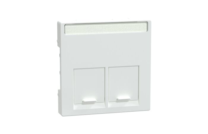 Deska MEG4574-0325 Actassi 2xRJ45 bílá