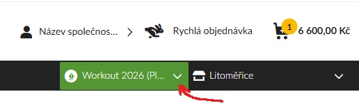 Pokud se vám ukáže zelené tlačítko Workout 2024, máte vše správně nastavené.
