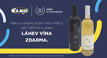 ELKO EP - K nákupu výrobků ELKO EP získáte lahev vína