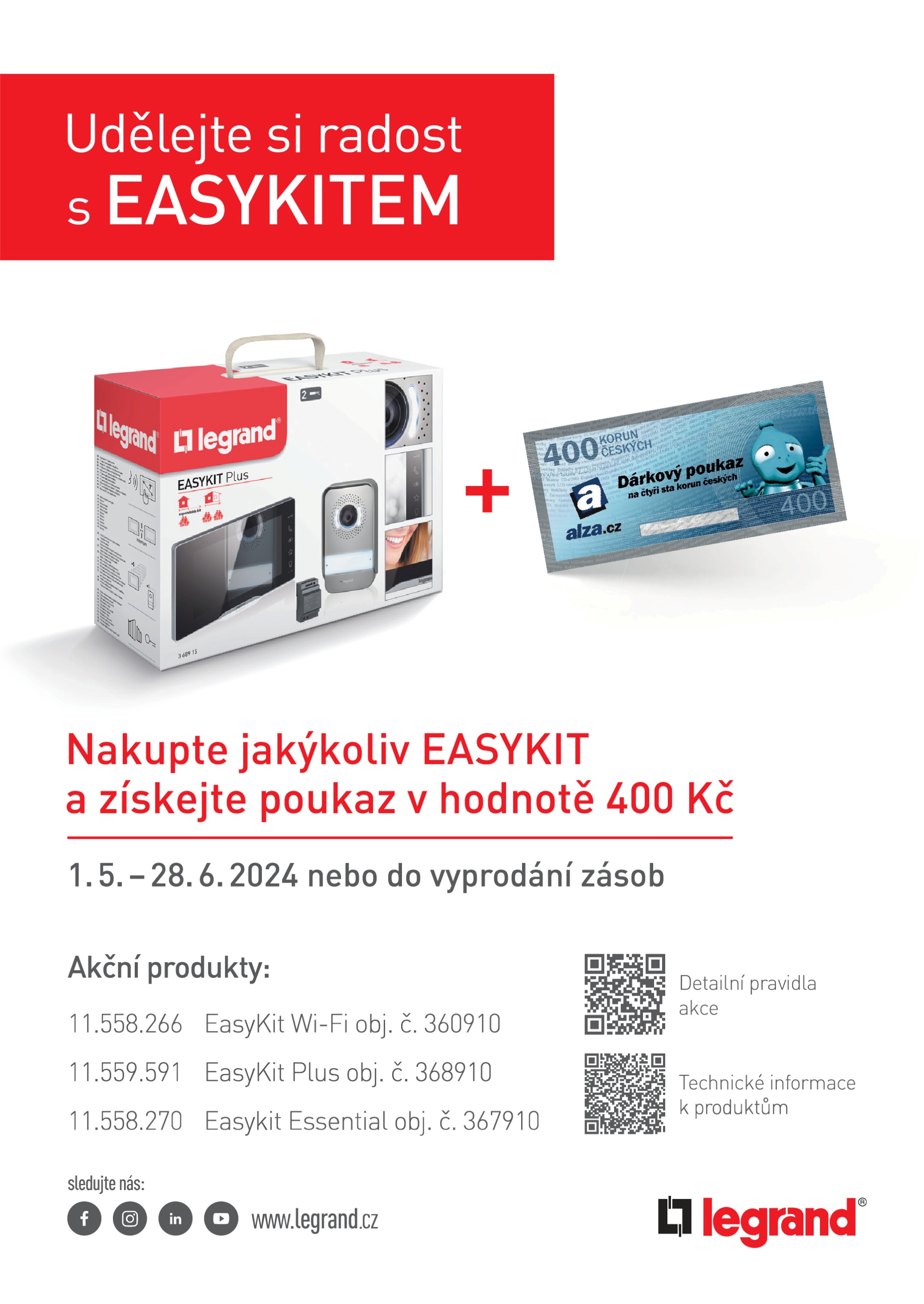 Nové EasyKit video sady Legrand 