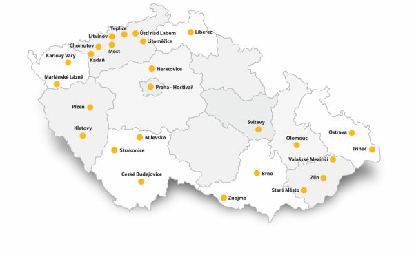 Mapa pobočky Elfetex Mapa pobočky Elfetex