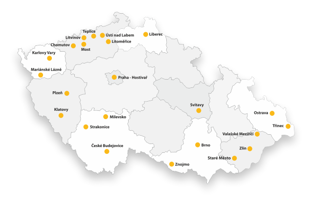 Mapa pobočky Elfetex Mapa pobočky Elfetex