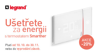 LEGRAND - Ušetřete za energii s termostatem SMARTHER