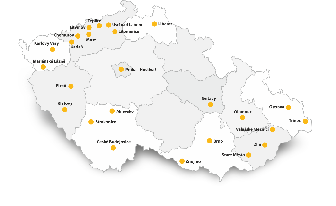 Mapa pobočky Elfetex Mapa pobočky Elfetex